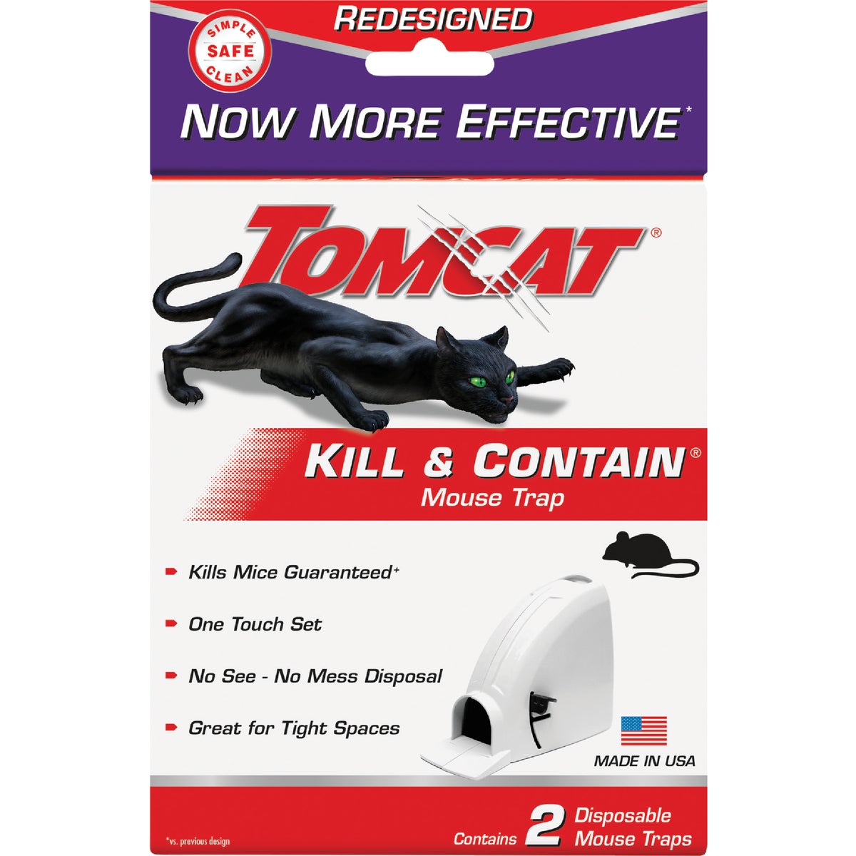 Tomcat Kill & Contain Mechanical Mouse Trap (2-Pack)