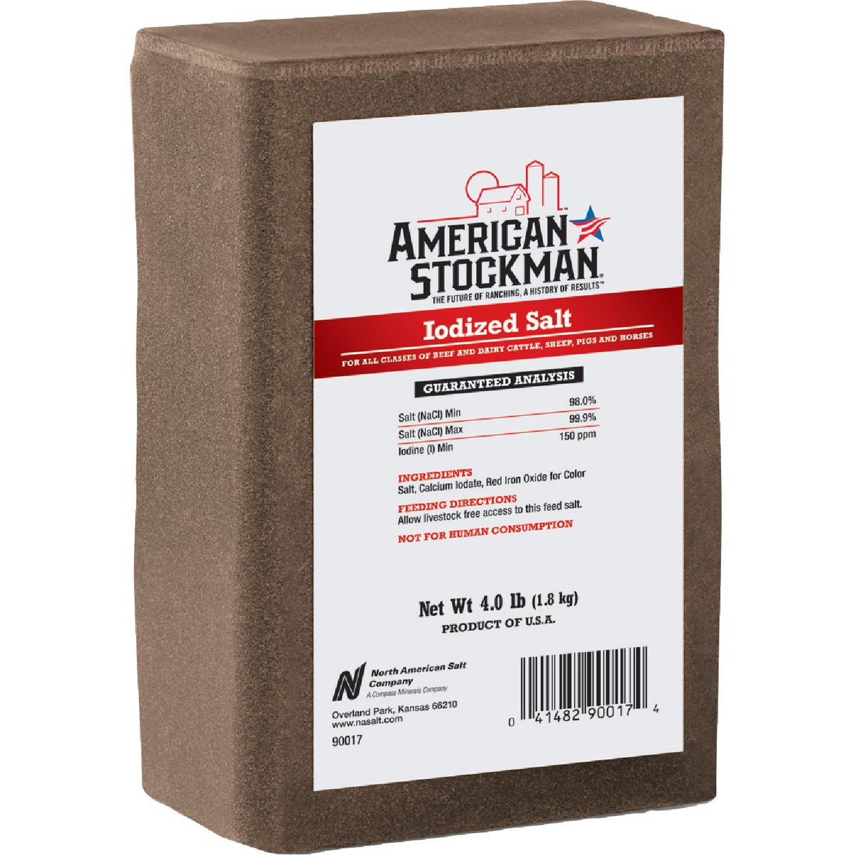 American Stockman 4 Lb. Iodized Salt Block