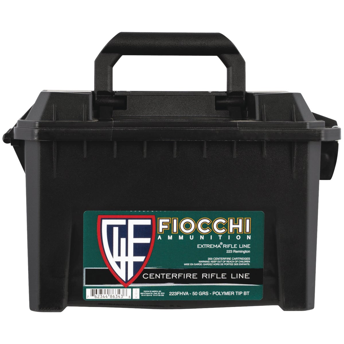 Fiocchi Extrema .223 Rem 50 Grain V-Max Centerfire Ammunition Cartridges