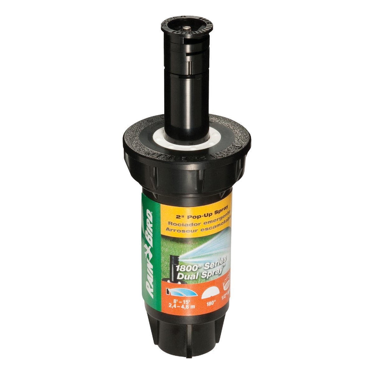 Rain Bird 2 In. Half Circle Dual Spray Pop-Up Head with Pressure Regulator