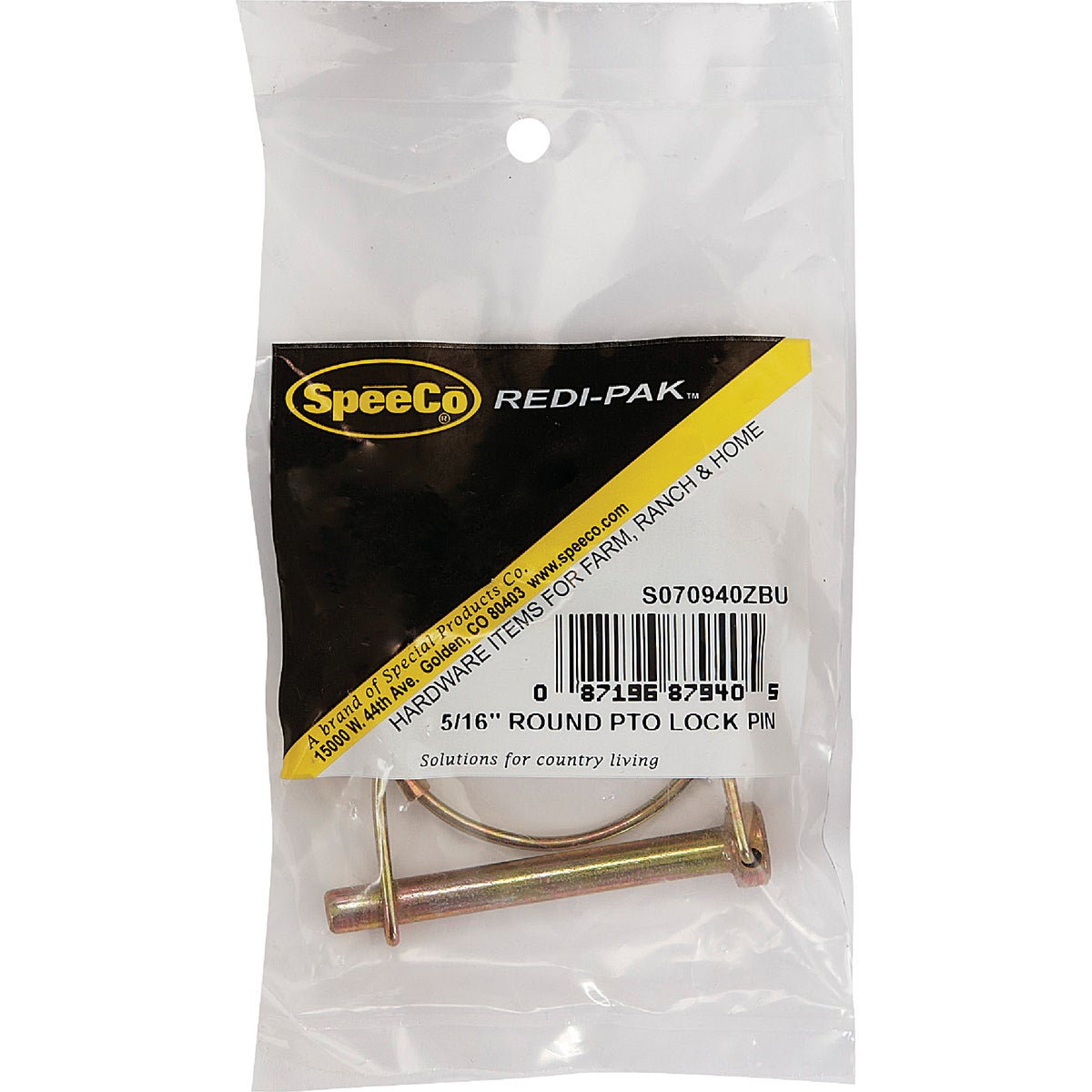 Speeco 5/16 In. x 2-1/4 In. Round Loop Lock Pin