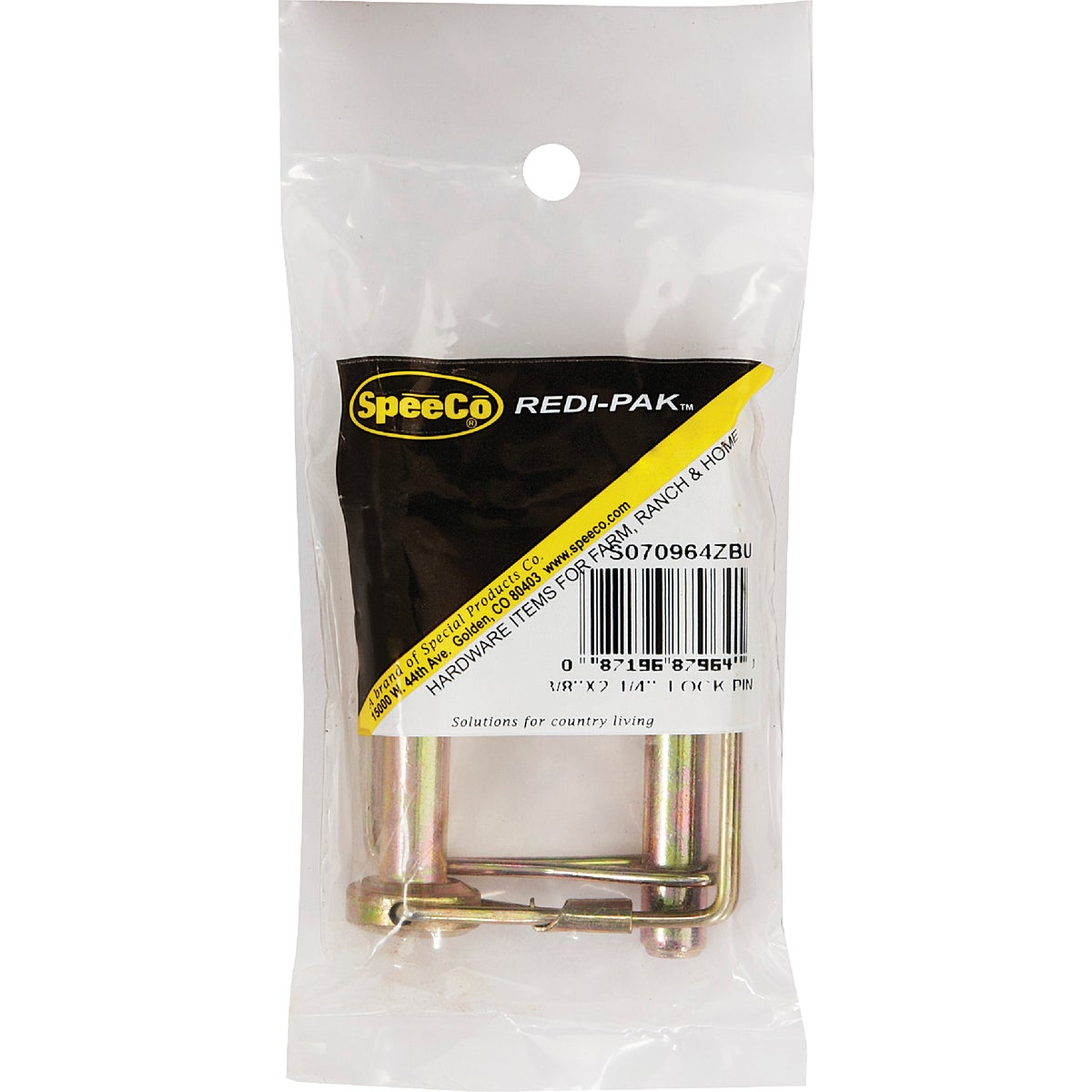 Speeco 3/8 In. x 2-1/4 In. Square Loop Lock Pin