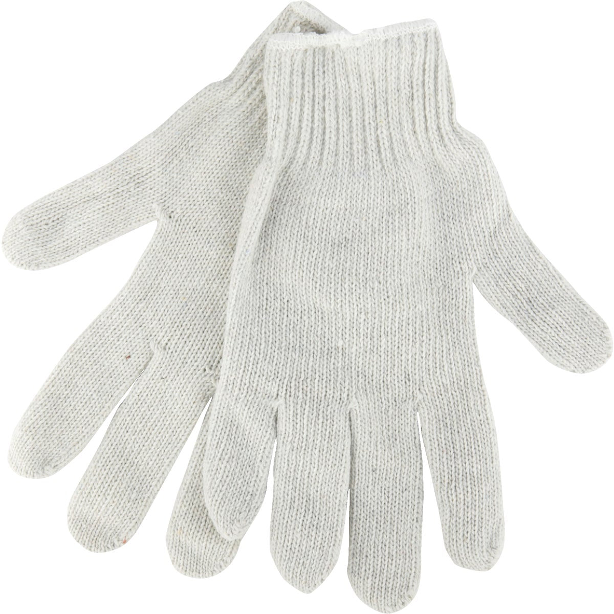 Do it Men's Small Reversible Knit Polyester Mason Glove, White