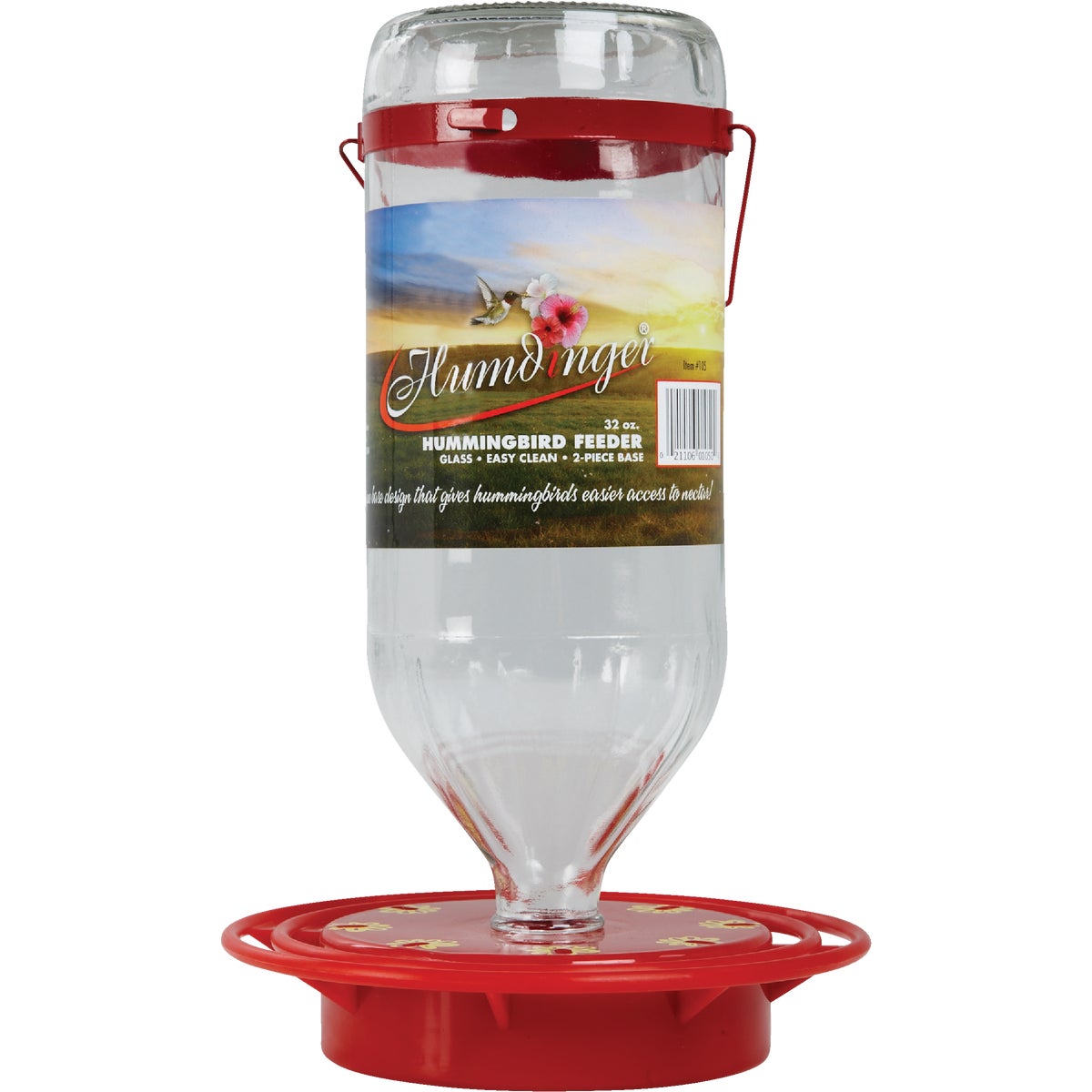 Humdinger 32 Oz. Glass Hummingbird Feeder