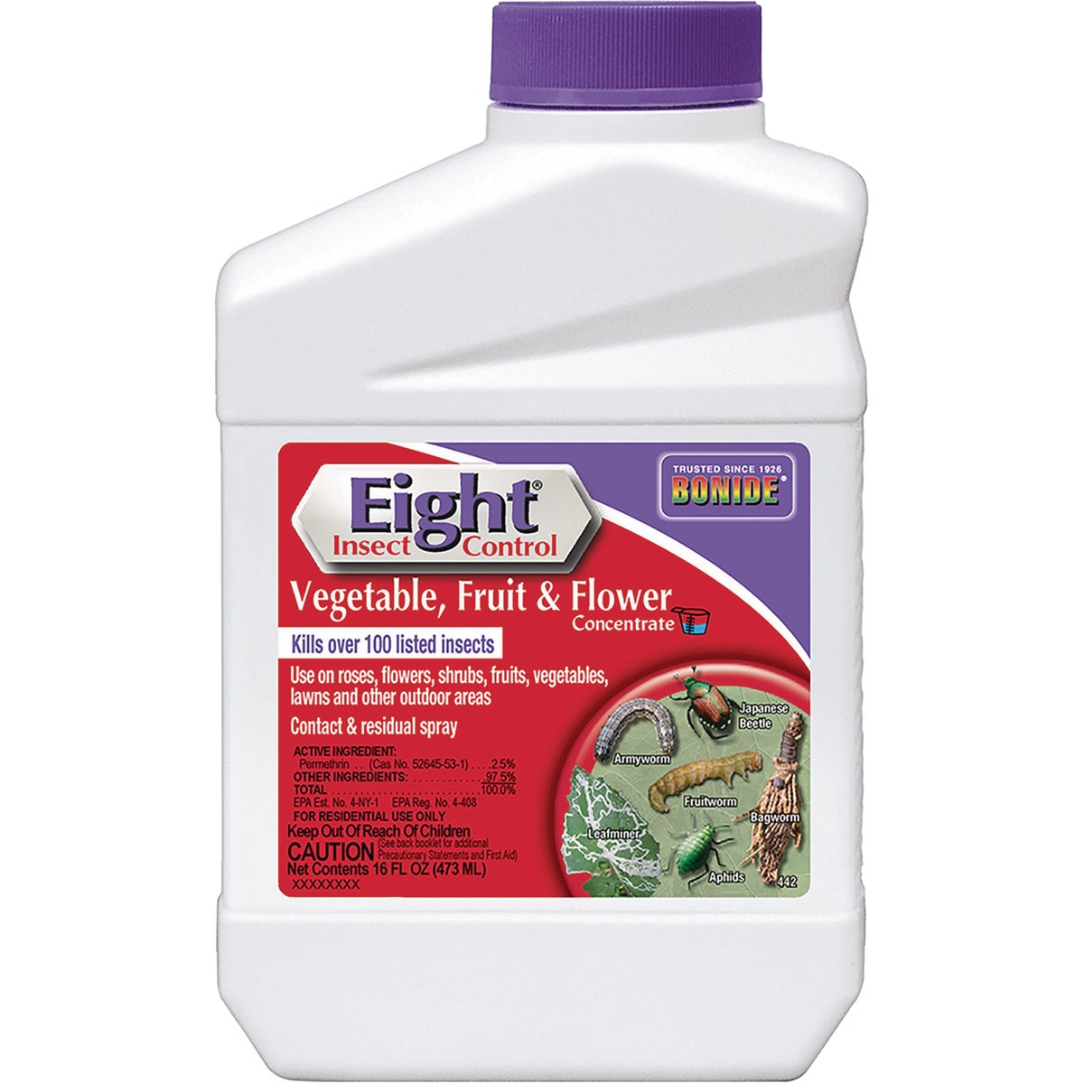 Bonide Eight 16 Oz. Concentrate Vegetable, Fruit, & Flower Insect Killer