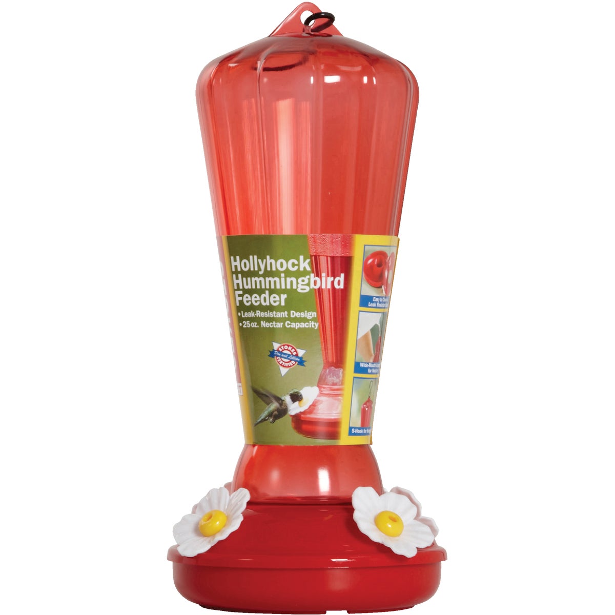 More Birds 27 Oz. Plastic Hollyhock Hummingbird Feeder