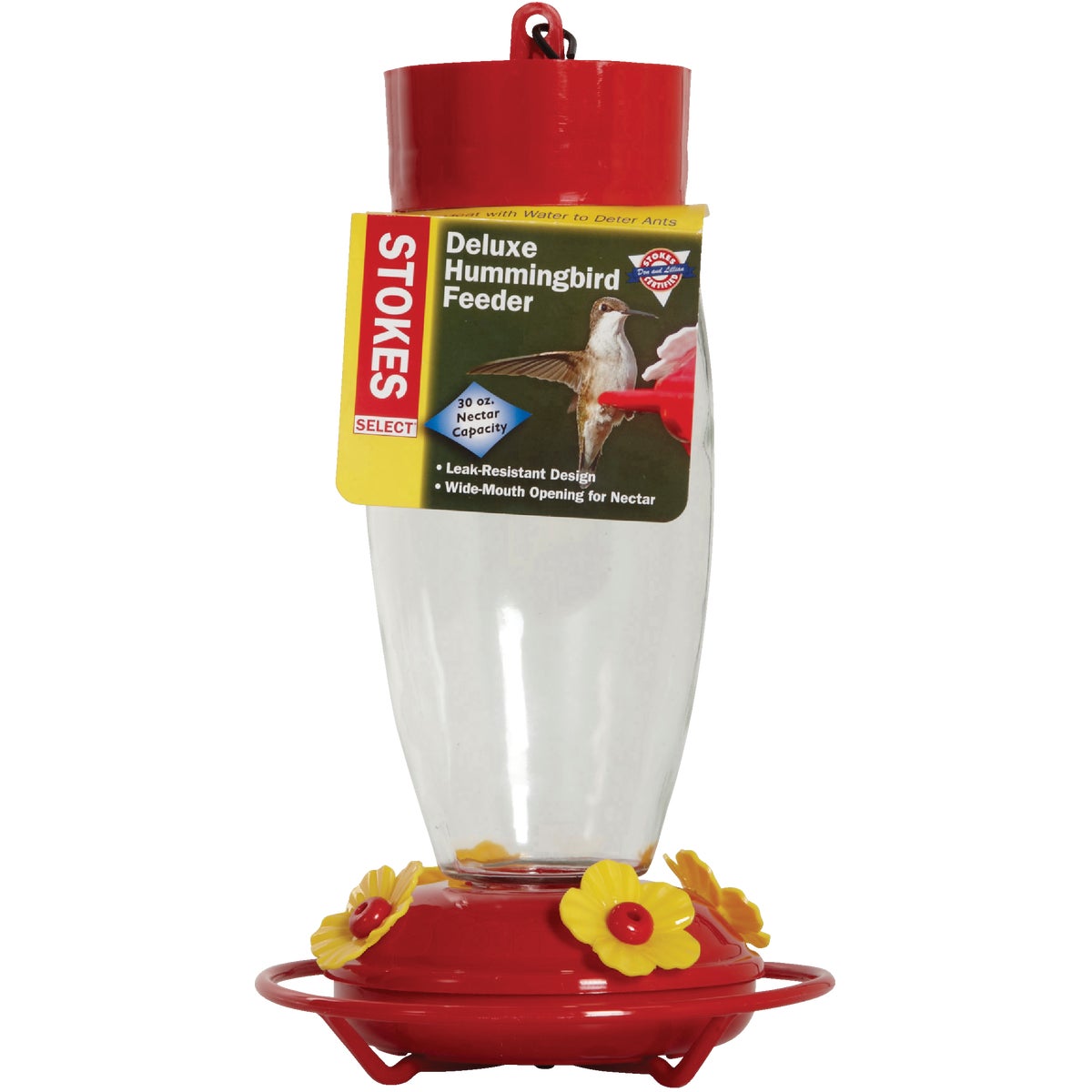 More Birds 30 Oz. Glass Deluxe Hummingbird Feeder