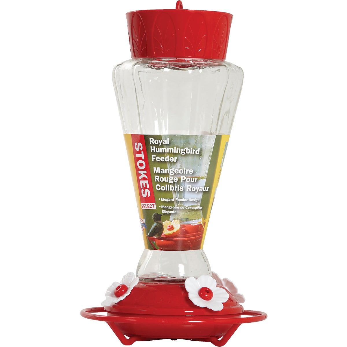 More Birds 28 Oz. Glass Royal Hummingbird Feeder