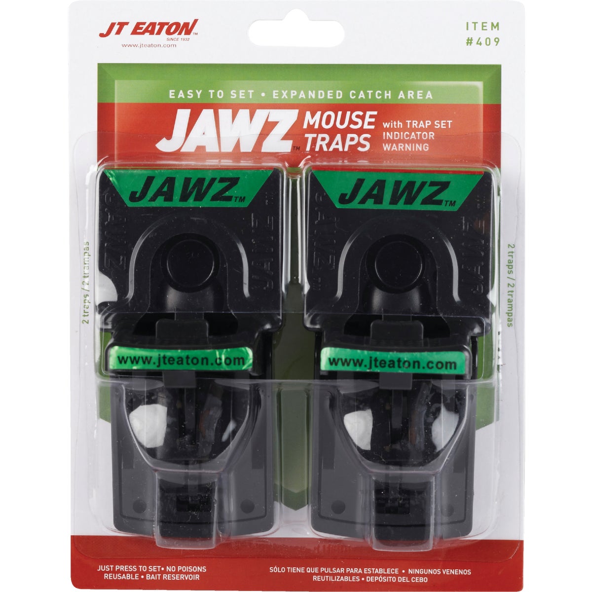 JT Eaton Jawz Mechanical Mouse Trap (2-Pack)