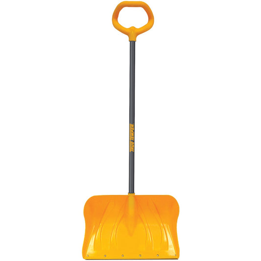 True Temper 20 In. Poly Snow Shovel & Pusher With 34 In. Steel Handle