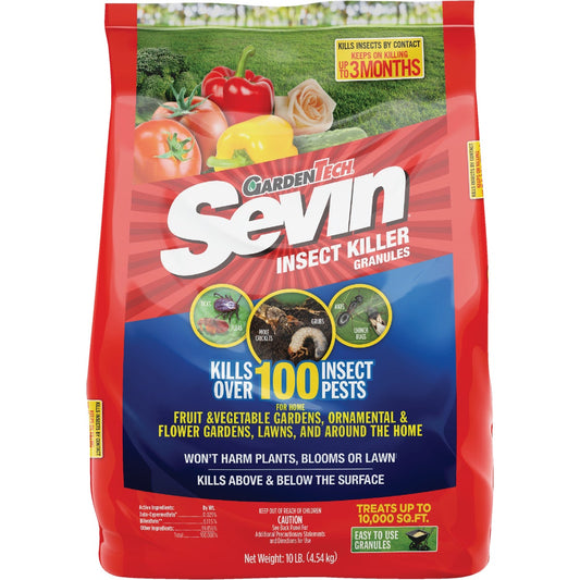 Garden Tech Sevin 10 Lb. Ready To Use Granules Lawn Insect Killer