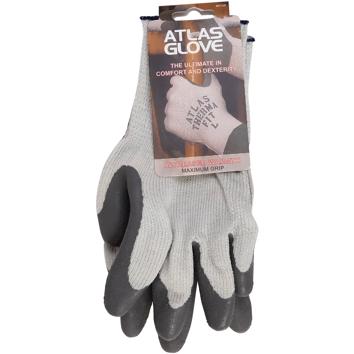 Atlas Therma-Fit Men's Large Latex-Dipped Knit Winter Glove