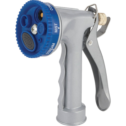 Best Garden Metal 5-Pattern Nozzle, Blue & Gray