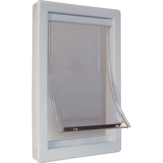 Ideal Pet 15 In. x 20 In. Super Large Plastic White Pet Door