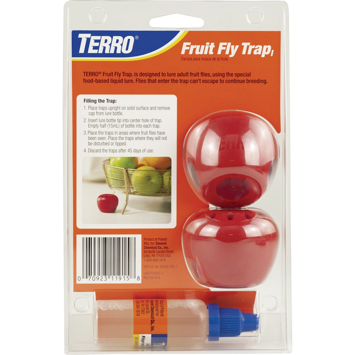 Terro Disposable Indoor/Outdoor Fly Trap (2-Pack)