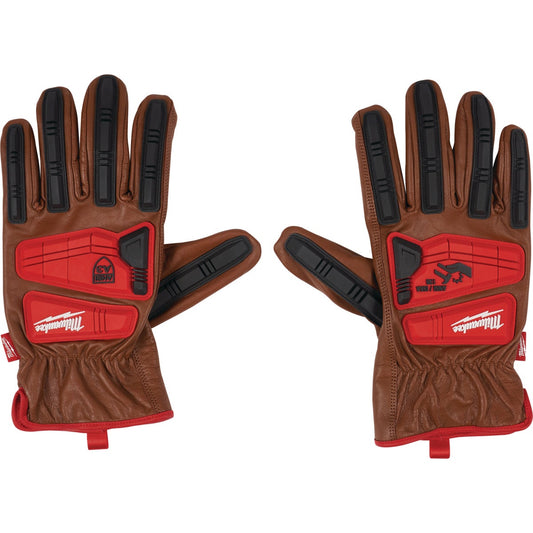 Milwaukee Impact Cut Level 3 Unisex XL Goatskin Leather Work Gloves