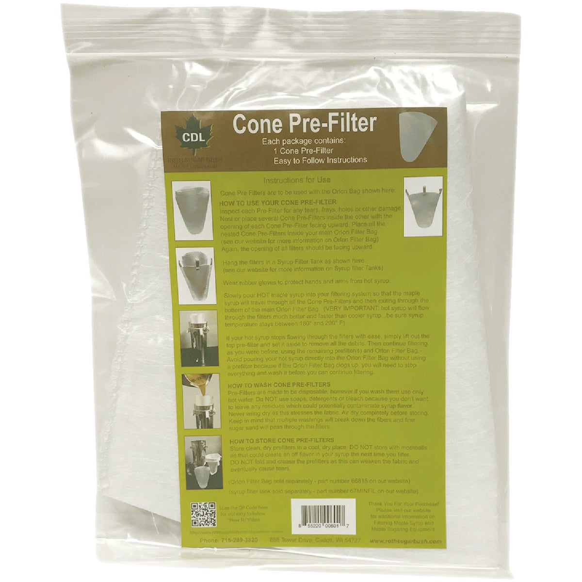 CDL Paper Pre Filter Cone