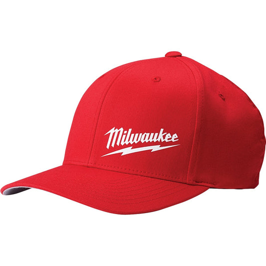 Milwaukee FlexFit Red Fitted Hat, L/XL