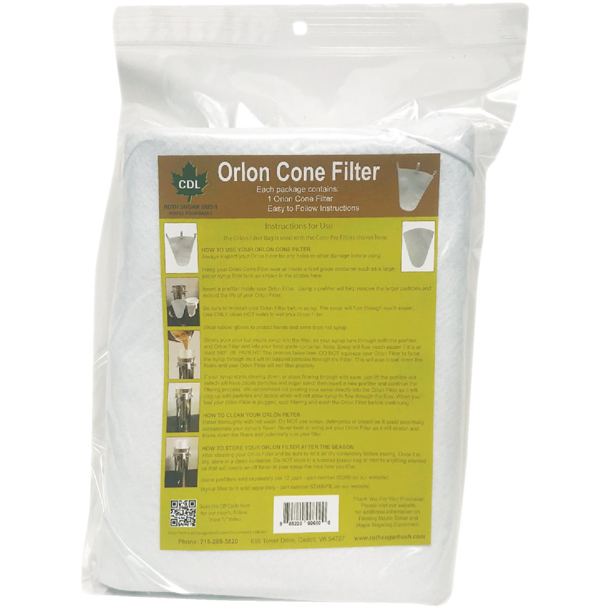 CDL Orlon Filter Bag