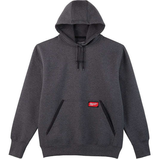 Milwaukee Medium Gray Heavy-Duty Pullover Hooded Sweatshirt