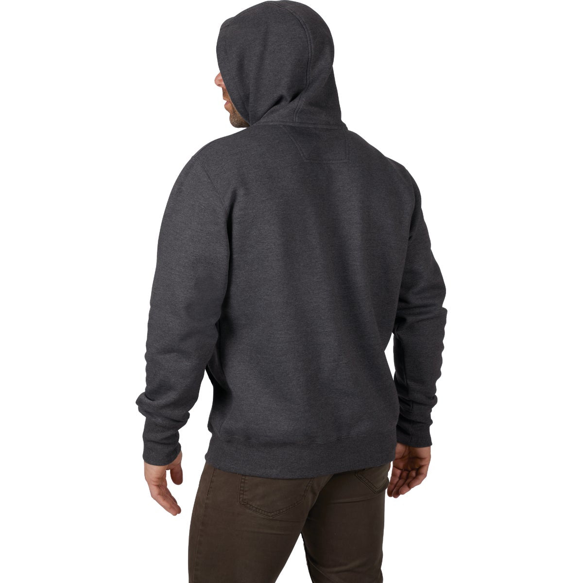 Milwaukee Medium Gray Heavy-Duty Pullover Hooded Sweatshirt