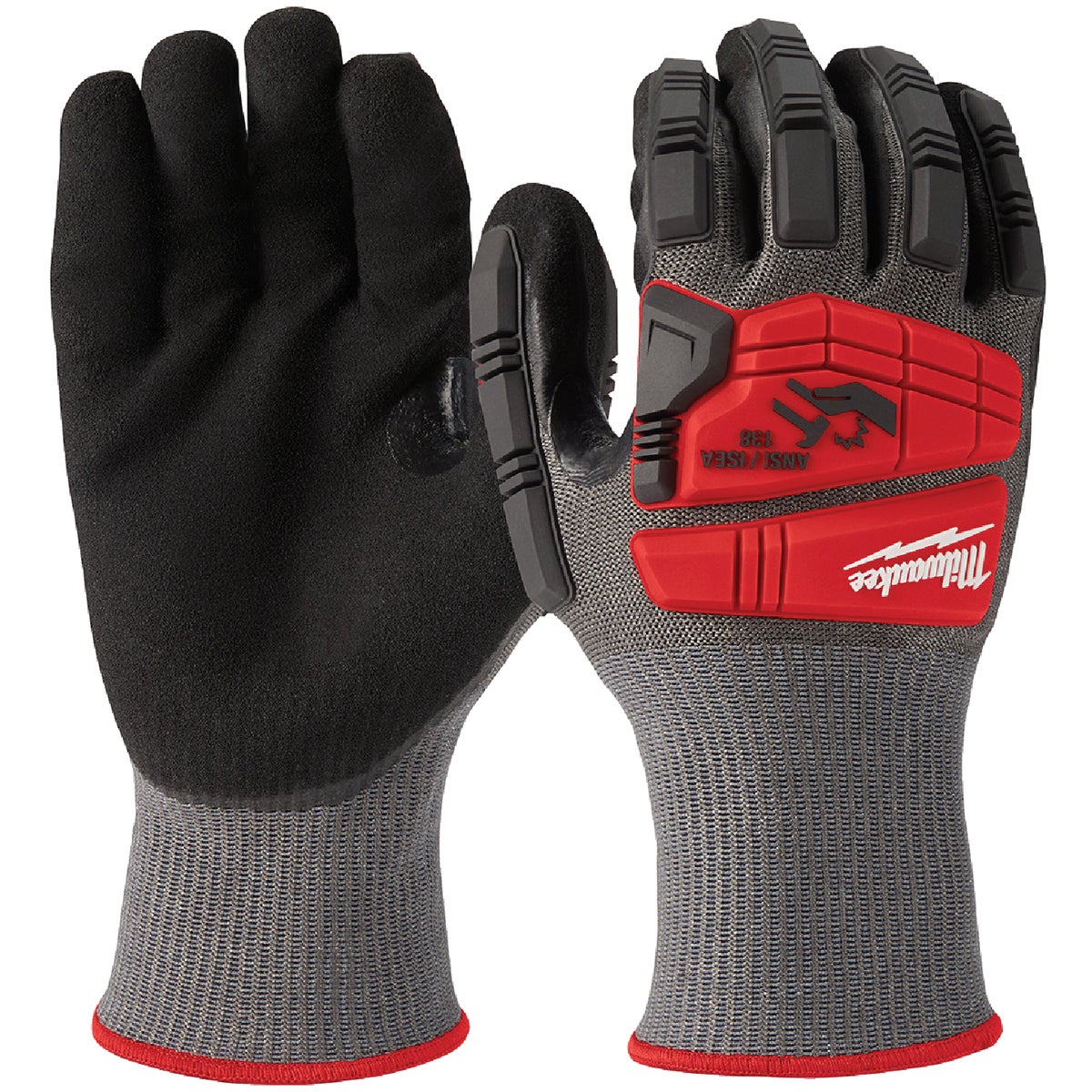 Milwaukee Impact Cut Level 5 Unisex Medium Nitrile Dipped Work Gloves