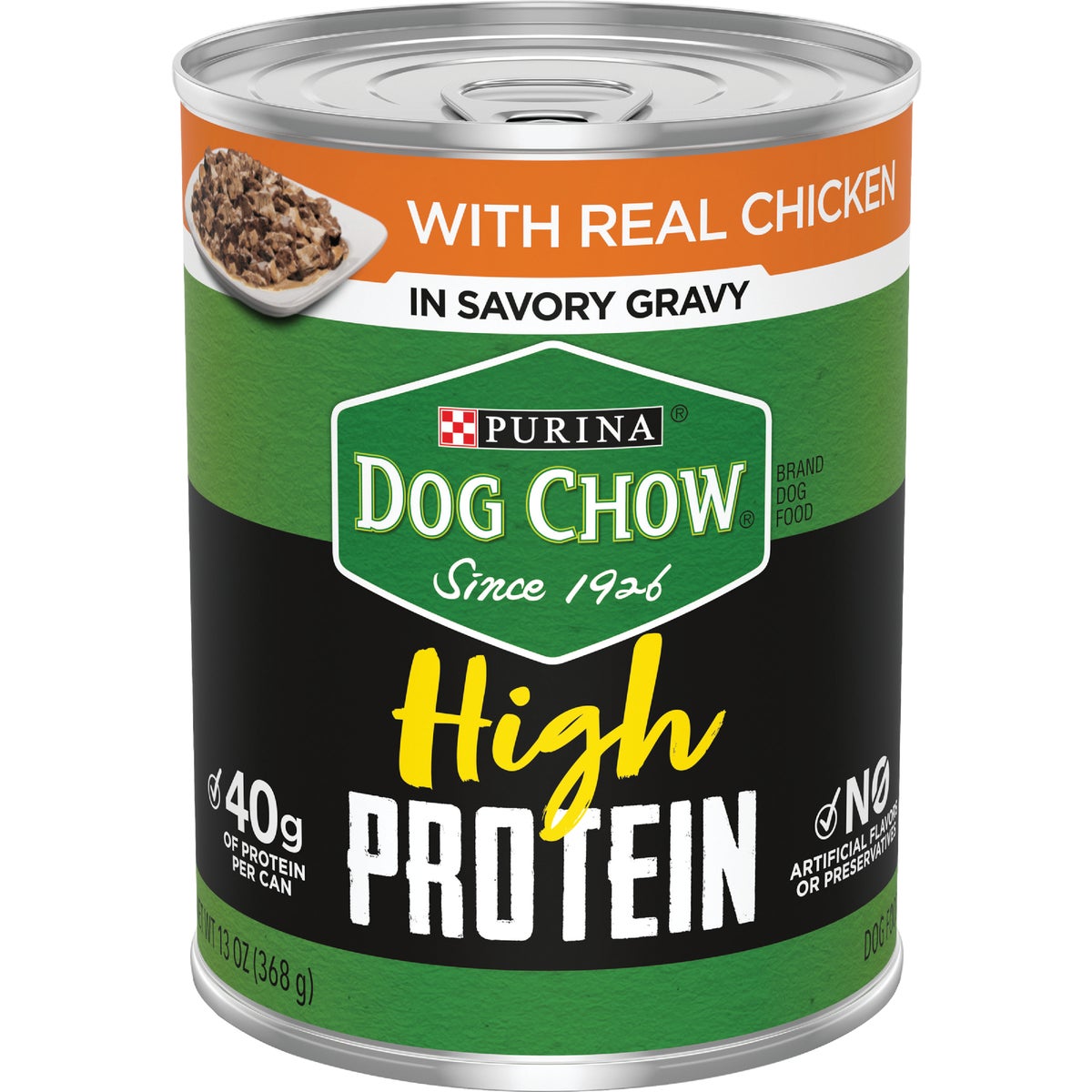 Purina Dog Chow Chicken Adult High Protein Wet Dog Food, 13 Oz.