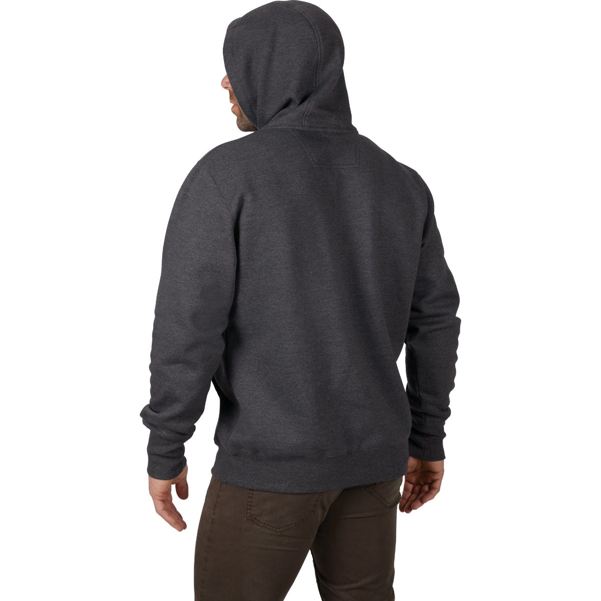 Milwaukee Small Gray Heavy-Duty Pullover Hooded Sweatshirt