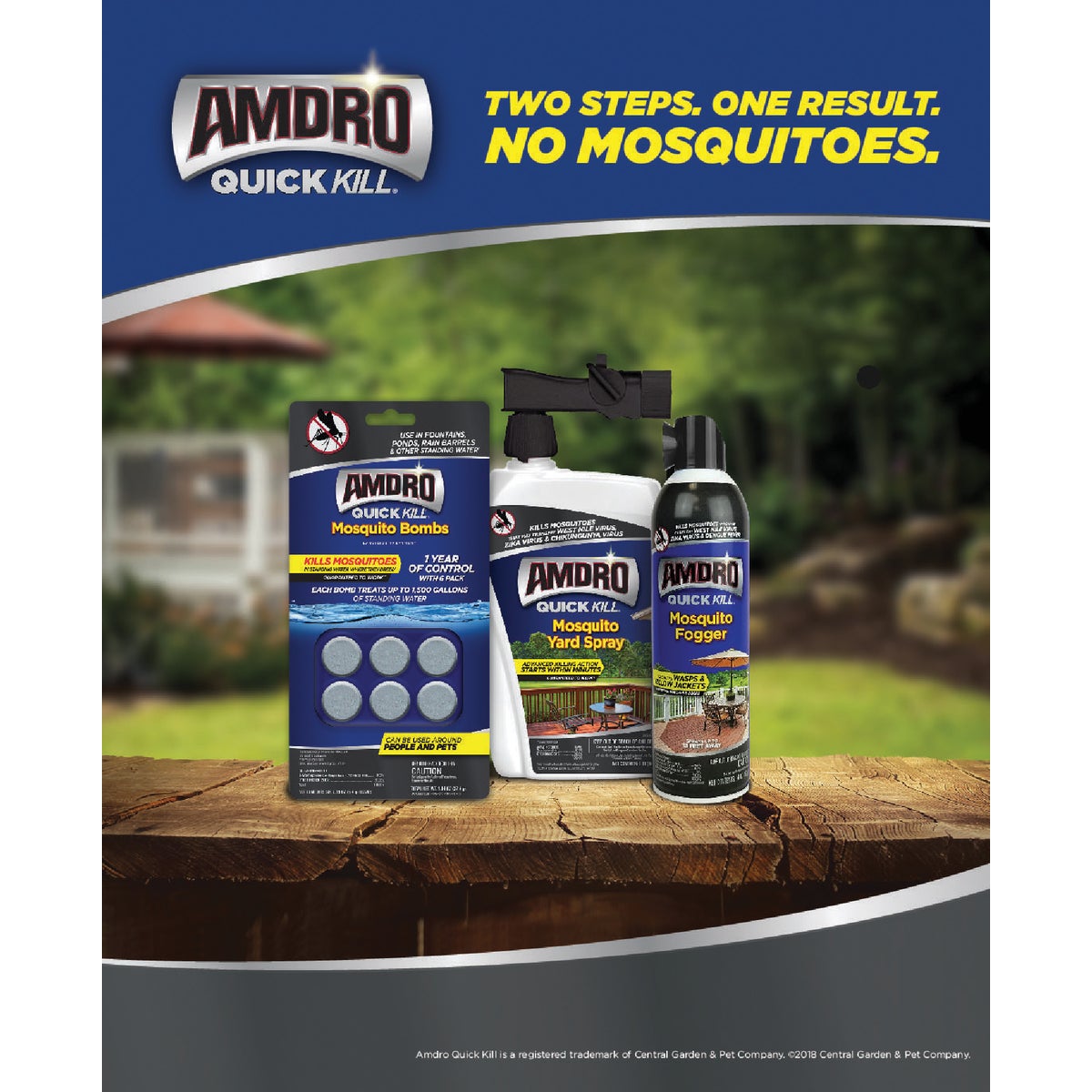 Amdro Quick Kill Ready To Use Tablet Mosquito Bombs, (6-Pack)