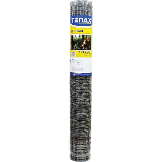 Tenax 4 Ft. H. x 50 Ft. L. Polyurethane Pet Safety Fence, Silver