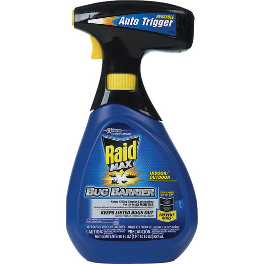 Raid Max Bug Barrier 30 Oz. Ready To Use Auto Trigger Spray Insect Killer