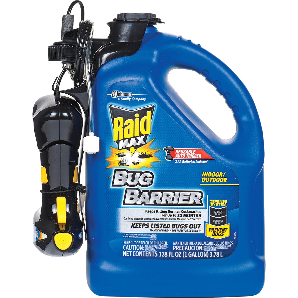 Raid Max Bug Barrier 128 Oz. Ready To Use Auto Trigger Spray Insect Killer