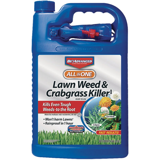 BioAdvanced All-in-1 1 Gal. Ready To Use Trigger Spray Crabgrass & Weed Killer