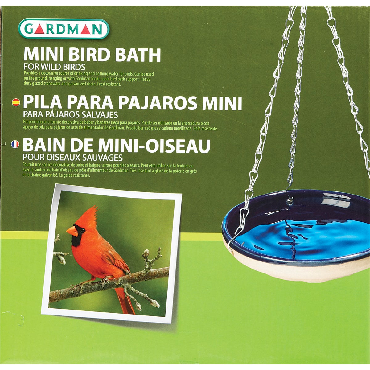 Gardman Resin Blue Bird Bath