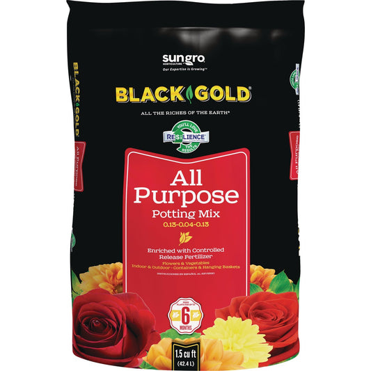 Black Gold 1.5 Cu. Ft. 37 Lb. All Purpose Potting Soil