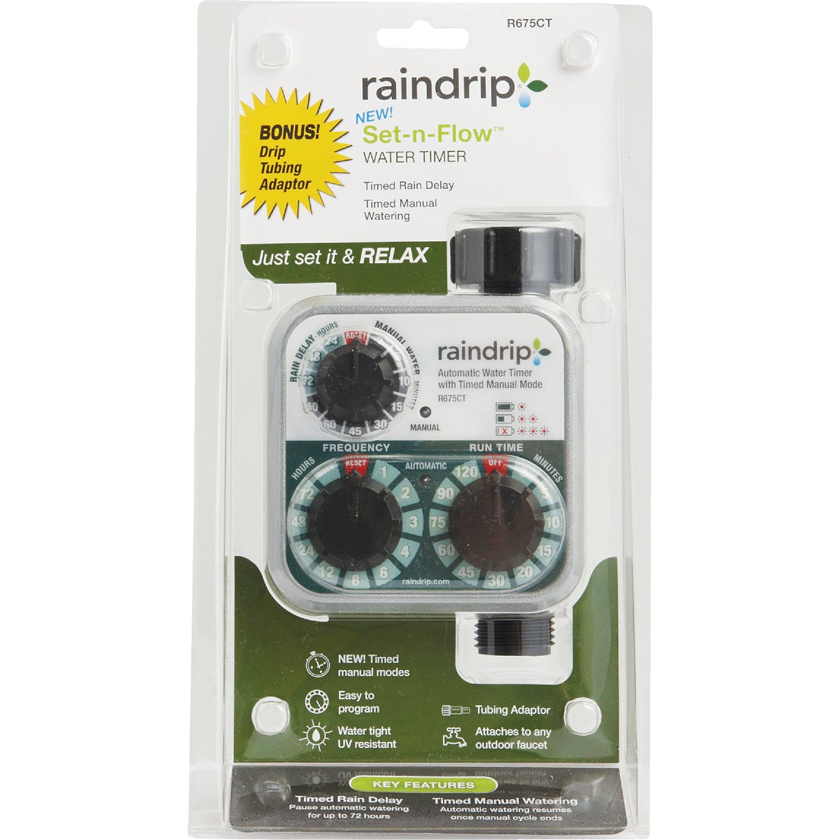 Raindrip 1-Outlet Analog Water Timer