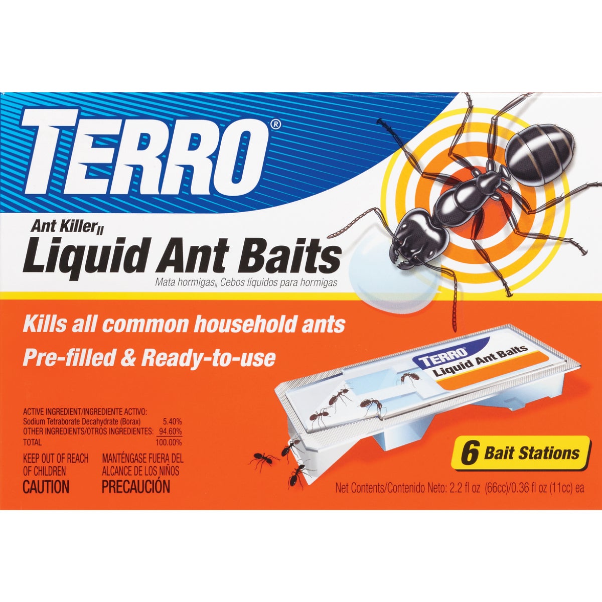 Terro 2.2 Oz. Liquid Ant Bait Station (6-Pack)