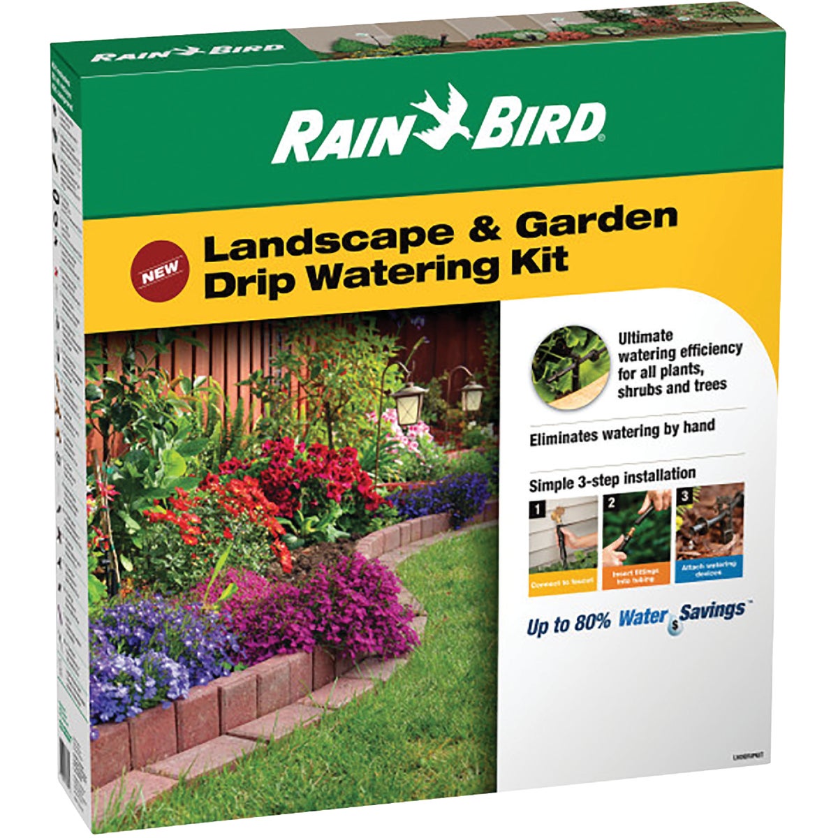 Rain Bird Landscape & Garden Drip Irrigation Watering Kit (108-Piece)