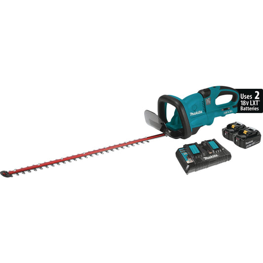 Makita 18V X2 (36V) 25-1/2 In. (5.0Ah) LXT Lithium-Ion Cordless Hedge Trimmer Kit