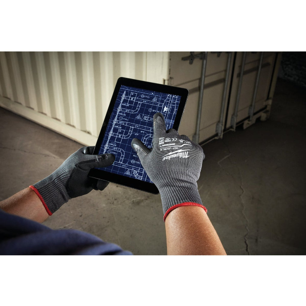 Milwaukee Unisex Large Nitrile Coated Cut Level 5 Work Glove