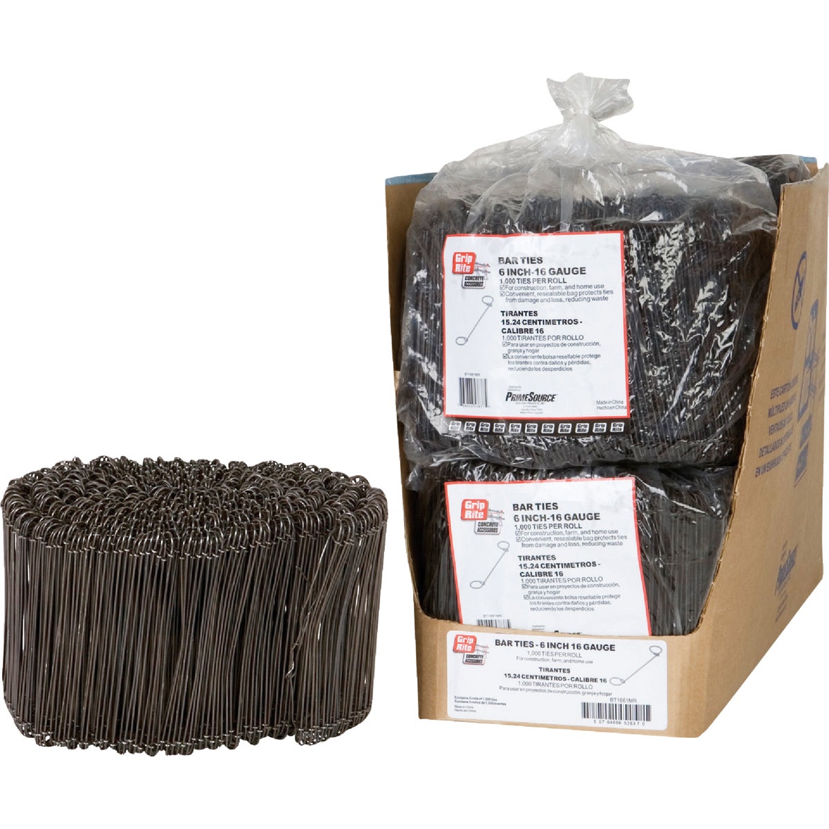 Grip-Rite 16 Ga 6" Rebar Tie (1,000-Pack)