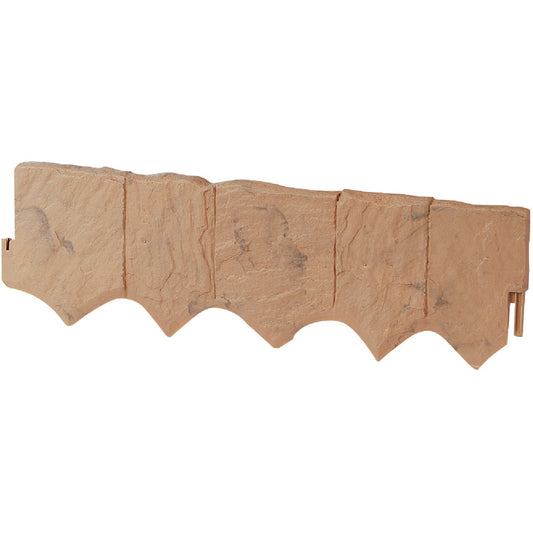 Suncast 6.5 In. H. x 24 In. L. Tan Flagstone Poly Lawn Edging (5-Pack)