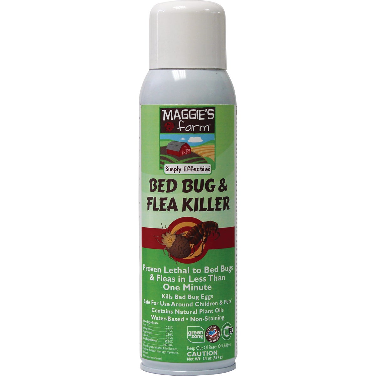 Maggie's Farm 14 Oz. Aerosol Spray Bedbug & Flea Killer