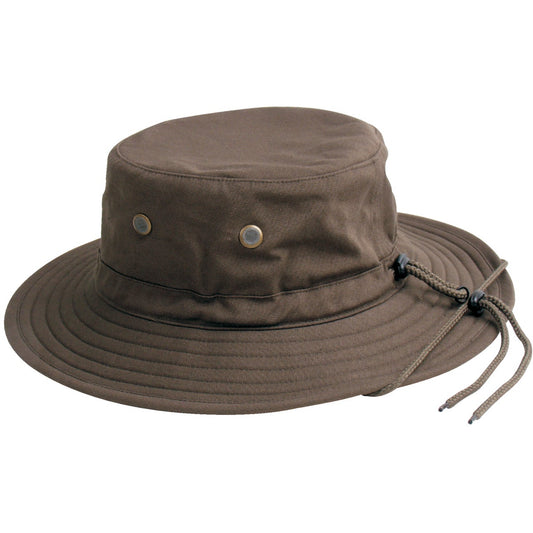 Sloggers Men's Dark Brown Cotton Bucket Hat