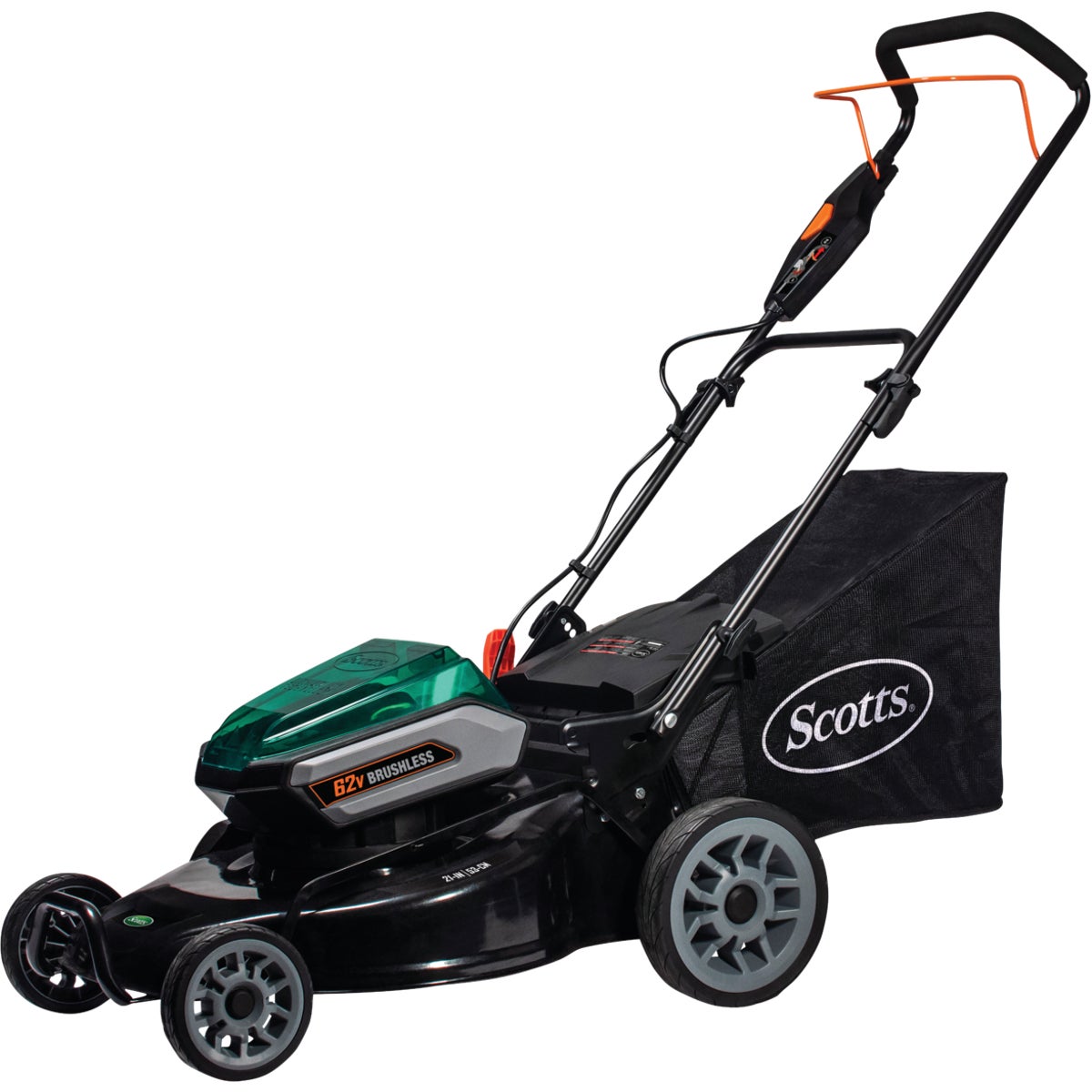 Scotts 21 In. 62 Volt Walk Behind Lithium Ion Cordless Electric Lawn Mower