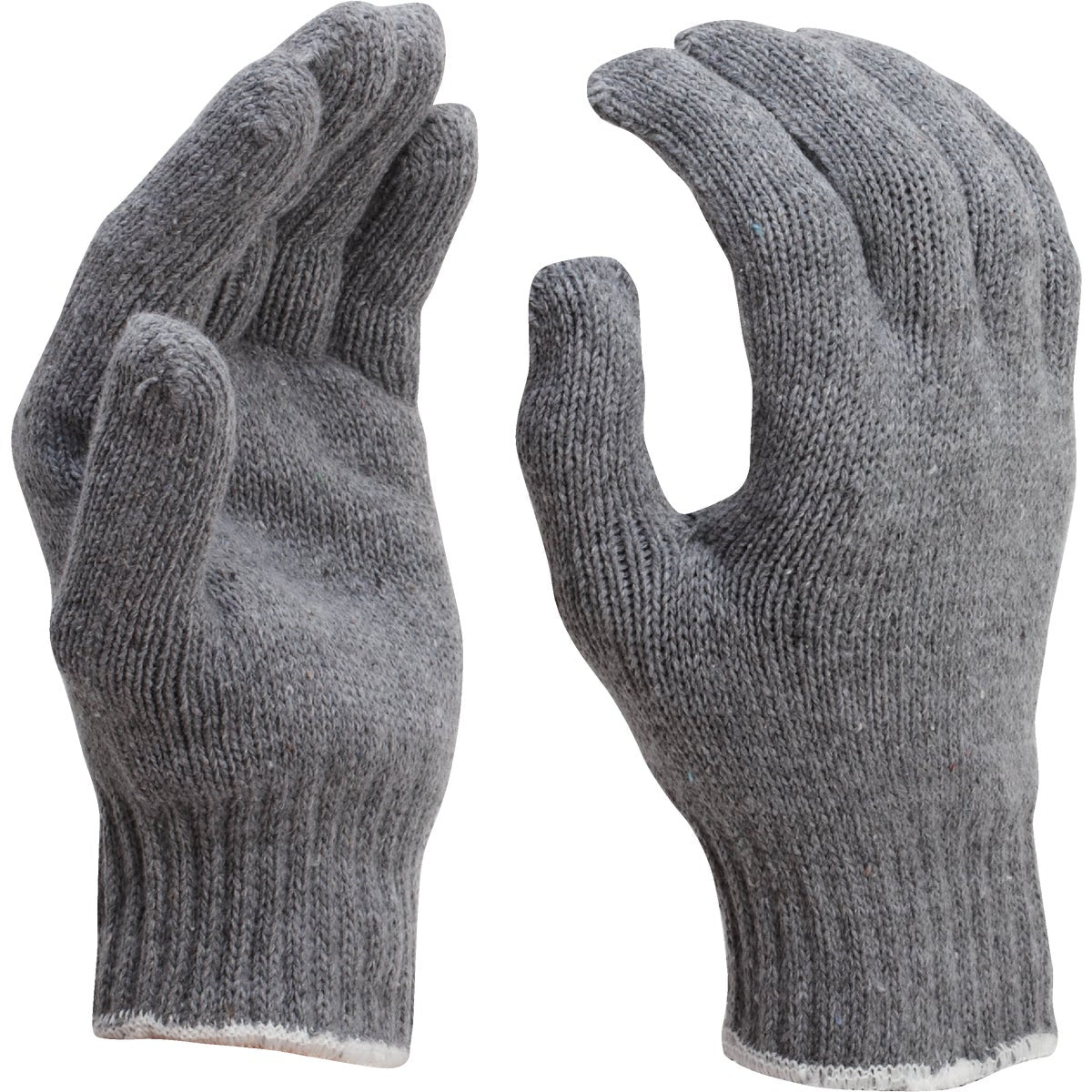 Do it Men's Large Reversible Knit Polyester Mason Glove, Gray