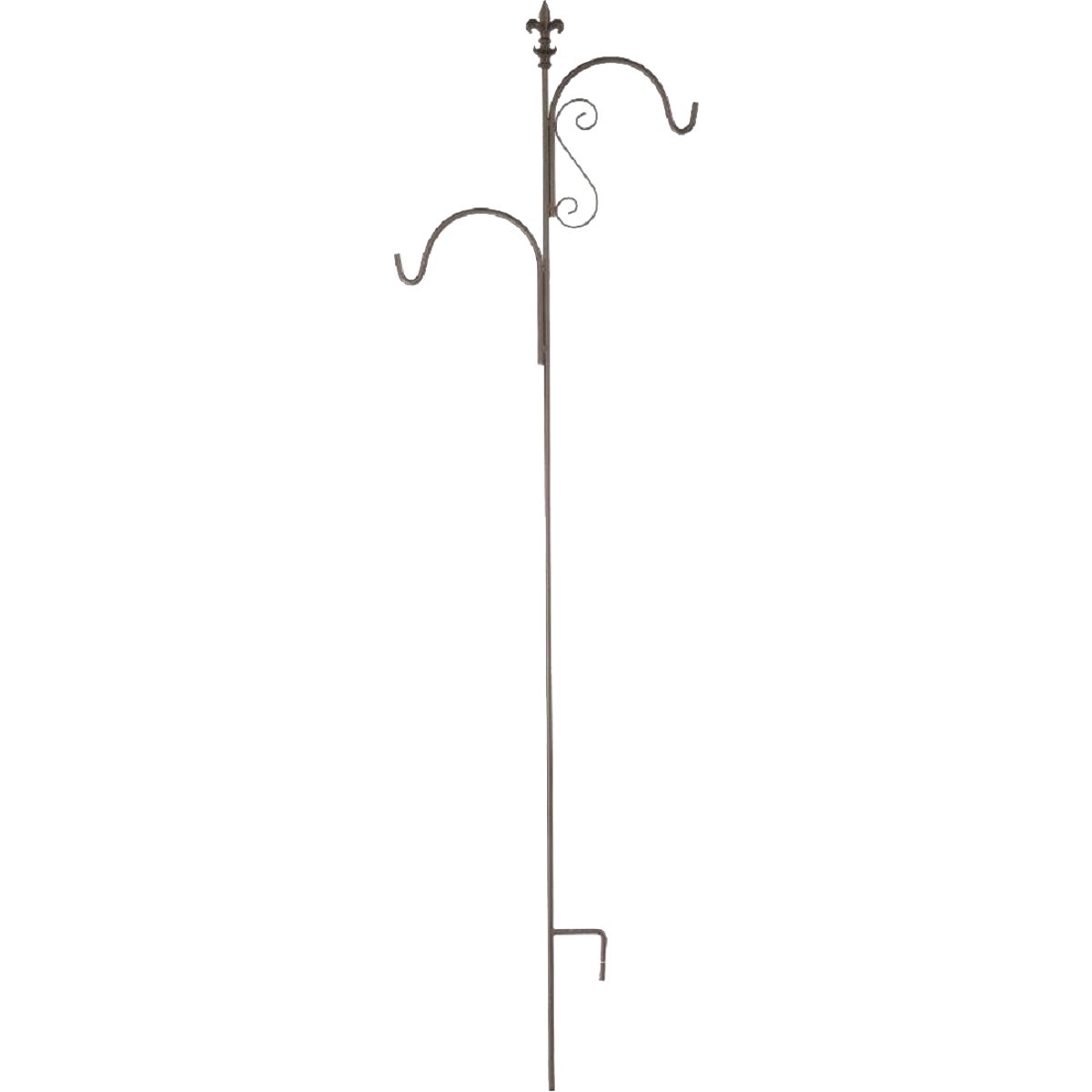 American Gardenworks Lafayette 91 In. Black Steel Shepherd Hook