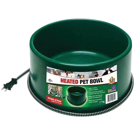 Farm Innovators 1.5 Gal. Plastic Heated Pet Bowl