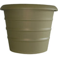 Myers Marina 8 In. Dia. Slate Green Poly Flower Pot