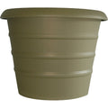Myers Marina 12 In. Dia. Slate Green Poly Flower Pot